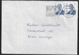 Belgium. Stamps Sc. 1516 On Commercial Letter, Sent From Poperinge On 6.04.1999 For Wevelgem - 1993-2013 King Albert II (MVTM)