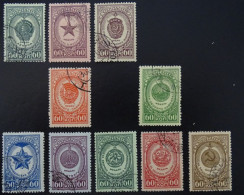 Sowjetunion Mi 1025-1039 A , Sc 1032-1046 , Orden Und Medaillen , Gestempelt , Unvollständig/Incomplete - Used Stamps