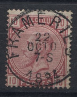 1883 - 38 Obl. Centrale Sc FRAMERIES. Coba 4. TB. Voyez Les Autres Obl. Sur Cette émission - 1883 Leopoldo II