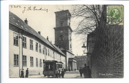 MM0376/ Kjobenhavn Kopenhagen Frue Kirke Straßenbahn 1907 AK  - Dänemark