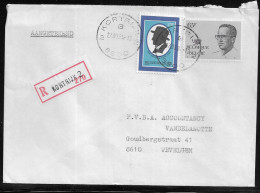 Belgium. Stamps Sc. 1108, 1130 On Registered Commercial Letter, Sent From Kortrijk On 27.03.1984 For Wevelgem. - Storia Postale