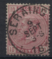 1883 - 38 Obl. Centrale Sc SERAING. Coba 4. TB. Voyez Les Autres Obl. Sur Cette émission - 1883 Leopoldo II