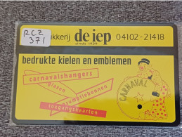 NETHERLANDS - RCZ371 - De Iep Carnaval Bedrukte Kielen En Emblemen - CARNIVAL - CLOWN - 1.000EX. - Private