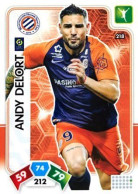 218 Andy Delort - Montpellier Hérault SC - Panini Adrenalyn XL LIGUE 1 - 2020-2021 Carte Football - Tarjetas