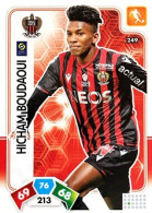 249 Hicham Boudaoui - OGC Nice - Panini Adrenalyn XL LIGUE 1 - 2020-2021 Carte Football - Tarjetas