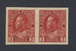 Canada WW1 Admiral Imperf Stamps: #138-3c Pair MNG VF (scan B). Guide Value = $50.00 - Neufs
