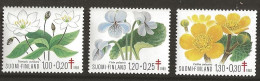 Finland 1983 Fight Against Tuberculosis, Seven Star, Violet,  Marsh-marigold   Mi 932 -934 MNH(**) - Ongebruikt