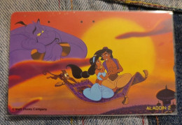 Scheda Telefonica Giappone Disney. Phonecard Japan Disney. "Aladdin". Usata. - Disney