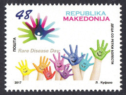 Macedonia 2017 Rare Disease Day Medicine Children Hands, MNH - Enfermedades