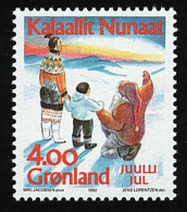 1992 Christmas Michel GL 229 Stamp Number GL 254 Yvert Et Tellier GL 217 Stanley Gibbons GL 245 AFA GL 230 Xx MNH - Nuovi