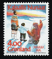 1992 Christmas Michel GL 229 Stamp Number GL 254 Yvert Et Tellier GL 217 Stanley Gibbons GL 245 AFA GL 230 Xx MNH - Unused Stamps