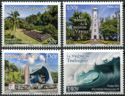 French Polynesia 2023. Tourist Spots In Tahiti (MNH OG) Set Of 4 Stamps - Ongebruikt