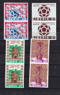 Liberia 1970 World Soccer Championship MNH Mexico Imperf Horizontal Pairs 15985 - 1970 – Mexique