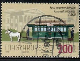 Hungary, 2016 Used, 150th Anniversary Of The First Horse-Drawn Tramway, Mi. Nr.5845 - Usati
