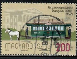 Hungary, 2016 Used, 150th Anniversary Of The First Horse-Drawn Tramway, Mi. Nr.5845 - Gebraucht