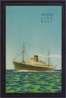 WILSON LINE HULL Plasticized Pocket Calendar 1957 (see Sales Conditions) - Big : 1941-60