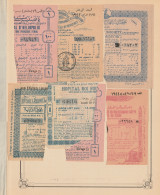 Egypt - 1943-4 - RARE - Lot, Vintage Various Lotteries - Sticked From Upper Side - Covers & Documents