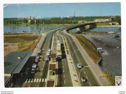 Europa Brücke Kehl Strasbourg En 1967 VOIR ZOOM VESPA 400 BUS VW Combi Citroën DS 2CV Simca Ariane Belle Péniche - Kehl