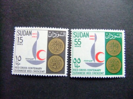 51 SOUDAN RÉPUBLIQUE SUDAN 1963 CROIX ROUGE YVERT 160 / 161 ** MNH - Sudan (1954-...)