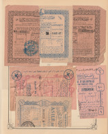 Egypt - 1943-4 - RARE - Lot, Vintage Various Lotteries - Sticked From Upper Side - Cartas & Documentos