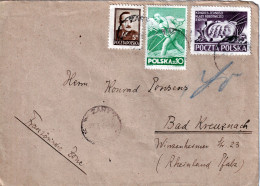 POLAND 1948 COVER To GERMANY - Lettres & Documents