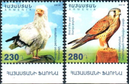 Armenia 2016 Fauna Of Armenia.Birds. "Common Vulture And Common Kestrel" 2v Quality:100% - Armenien