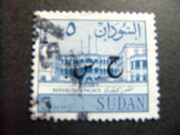 51 SOUDAN RÉPUBLIQUE SUDAN 1962 PALAIS De La RÉPUBLIQUE Surchargé YVERT Service 101 A FU - Sudan (1954-...)