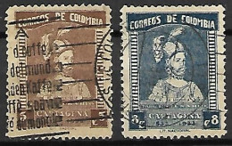 COLOMBIE   -   1933 .  Y&T N° 271 / 272  Oblitérés - Colombia