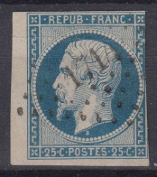 FRANCE PRESIDENCE 25c BLEU N° 10 BORD DE FEUILLE OBLITERATION PC 1714 - A VOIR - 1852 Louis-Napoléon