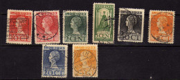 Pays-Bas - 1923- 25eme Anniversaire Du  Couronnement  De La Reine Wilhelmine - Obliteres - Gebruikt