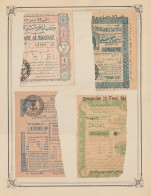 Egypt - 1943-4 - RARE - Lot, Vintage Various Lotteries - Sticked From Upper Side - Ongebruikt