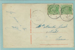 Postkaart Met Sterstempel LONGLIER - 1920 - Sellos Con Estrellas