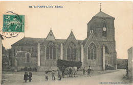 CPA La Plaine Sur Mer - L'Eglise - Attelage De Boeuf -Timbre-En L'état      L2749 - La-Plaine-sur-Mer