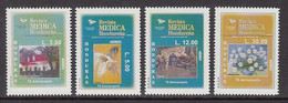 2005 Honduras Medical Review Journal Health Birds Cats Flowers Complete Set Of 4 MNH - Honduras