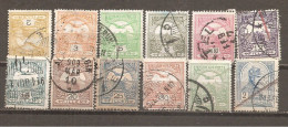 Hungría-Hungary Lote 12 Sellos Año 1908/13 (usado) (o) - Used Stamps