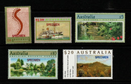 Australia 1994 Set 5 SPECIMEN - Probe- Und Nachdrucke