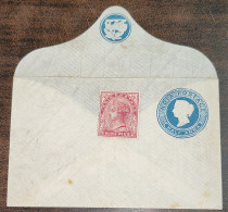 Br India Queen Victoria Postal Stationary Envelope Laid Thin Paper Mint Condition As Per The Scan - 1858-79 Compagnie Des Indes & Gouvernement De La Reine