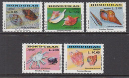 2004 Honduras Shells Conchas Complete Set Of 5 MNH - Honduras