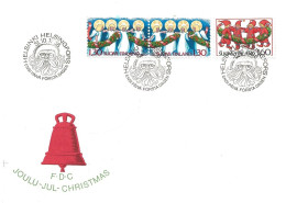 Finland 1986  Christmas  Mi 1005-1007  FDC - Lettres & Documents