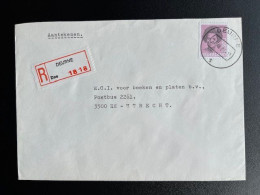 NETHERLANDS 1984 REGISTERED LETTER DEURNE TO UTRECHT 27-09-1984 NEDERLAND AANGETEKEND - Brieven En Documenten