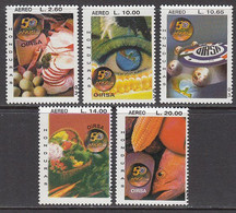 2003 Honduras Regional Agriculture Association Food Vegetables Eggs Maps Complete Set Of 5 MNH - Honduras