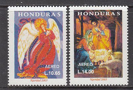 2003 Honduras Navidad Christmas Noel Complete Set Of 2 MNH - Honduras