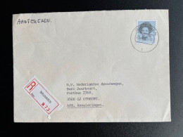 NETHERLANDS 1988 REGISTERED LETTER BRUMMEN TO UTRECHT 25-05-1988 NEDERLAND AANGETEKEND - Cartas & Documentos