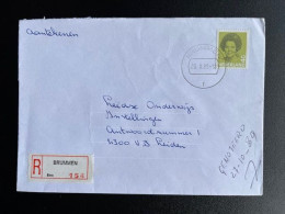 NETHERLANDS 1989 REGISTERED LETTER BRUMMEN TO LEIDEN 26-10-1989 NEDERLAND AANGETEKEND - Lettres & Documents