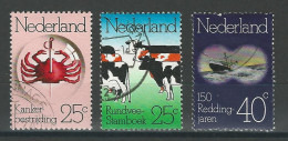 Niederlande NVPH 1052-54 , Mi 1032-34 O - Usados