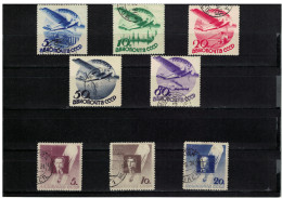 Russia 1934 Air Sport  Two Sets. See Scans Used Og - Gebraucht