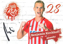 Fußball-Autogramm AK Benjamin Kirchhoff Offenbacher Kickers 18-19 FC 08 Homburg-Saar OFC Offenbach Am Main Steinbach - Autogramme