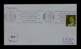 Sp10408 SPAIN "Albacete Visit Fêtes +fair" In Septiember Mailed Barcelona - Other & Unclassified