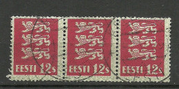 Estland Estonia 1929 O KREENHOLM Michel 80 As 3-stripe - Estland