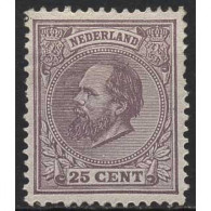 Niederlande 1872 König Willem III. 26 F Mit Falz - Nuovi